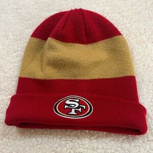 NFL TEAM APPAREL SanFrancisco 49er’s Hat |
Red and Gold | Big S/F Logo | Youth